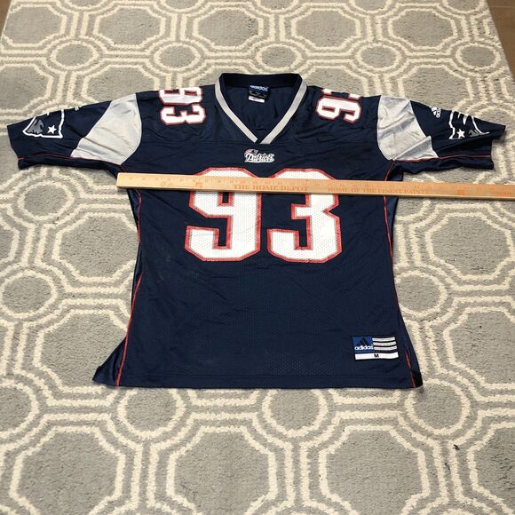 New England Patriots Richard Seymour Jersey Size Medium Adidas Y2K Autographed - Picture 9 of 12